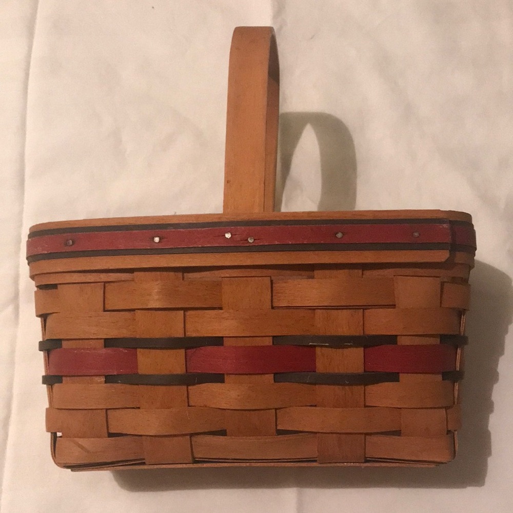 Red, white and blue Longaberger basket